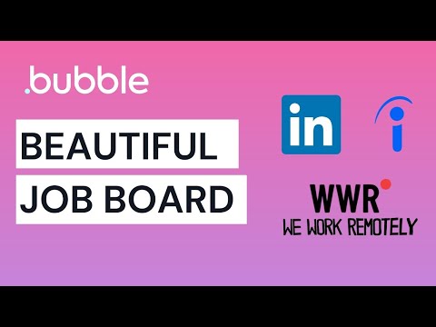 Build a Beautiful Job Board with NoCode (Bubble.io) - Full Tutorial