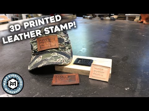 Embossed Leather Patches W/ 3D Printer - How To!