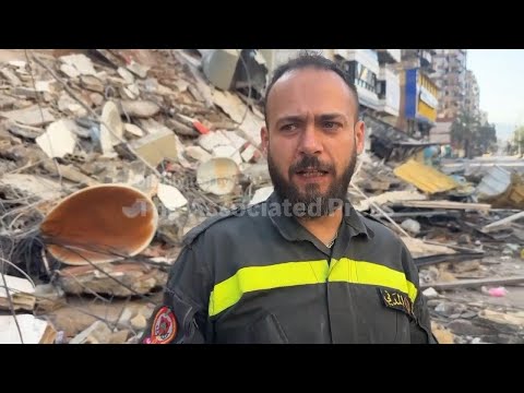 Buildings reduced to rubble in southern Beirut after night of Israeli attacks