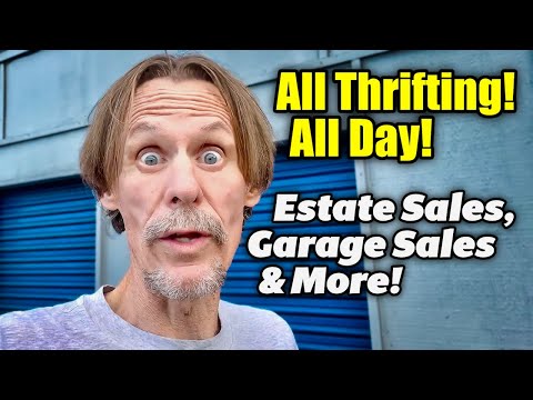 Thrifting Marathon—Garage Sales, Estate Sales & More + Haul!