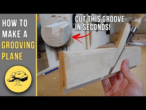 How to make a SUPER SIMPLE grooving plane | Building Tools to Build Tools to Build Furniture Part 4