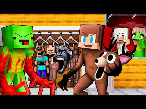 JJ and Mikey Can Shapeshift Into SCARY MONSTERS To PRANK Family in Minecraft - Maizen