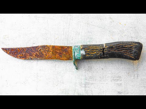 Restoration Soviet HUNTING KNIFE - Handle Saved!