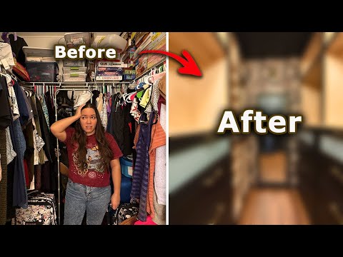 I Can't Believe this is the Same Closet!  Closet Makeover Pt.7 Final Reveal