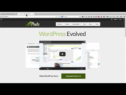 Wordpres Tutorial -Wordpress Training- How to Use the Pods Framework in WordPress