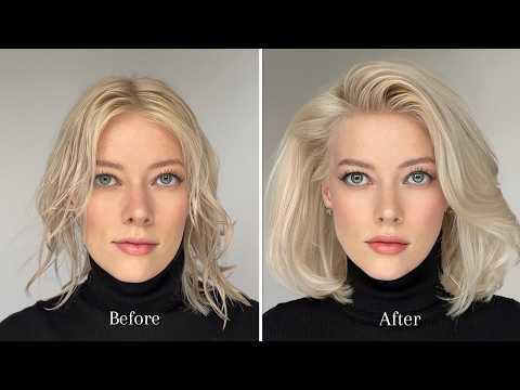 How I Blow Dry My Bob for Volume | Root Lift & Bangs Styling Tutorial