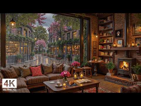 Relaxing March Jazz for Work, Study ☕️ Cozy Café Ambience with Gentle Jazz Instrumental Music