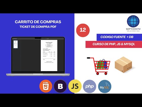 91.12.Inventory System + Shopping Cart | Purchase Ticket PDF - PHP, JS, MySQL