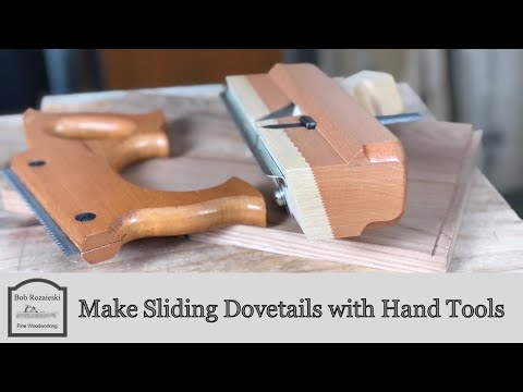How to Make Sliding Dovetails with Hand Tools - Hand Tool Woodworking