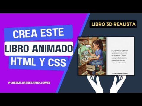 Libro 3D Animado SOLO con HTML y CSS (te enseño cómo sin JavaScript) 🔥