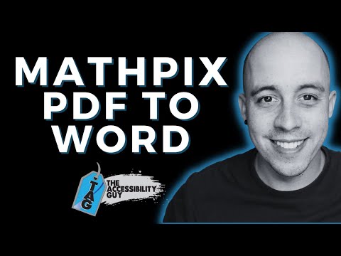 MathPix Snip to Bulk Convert Math from a PDF to Word