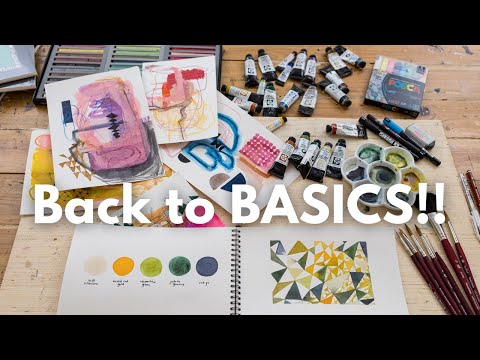 Bright Colours, Simple Watercolour Exercises, and My Latest Sketchbook!