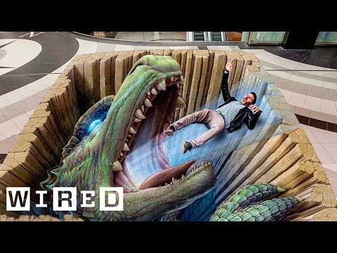 How This Chalk Artist Creates Illusions on Pavement | Obsessed | WIRED