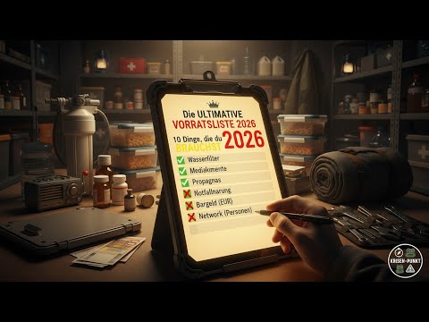 Die ULTIMATIVE Vorratsliste für 2026 – 10 Dinge, die du BRAUCHST