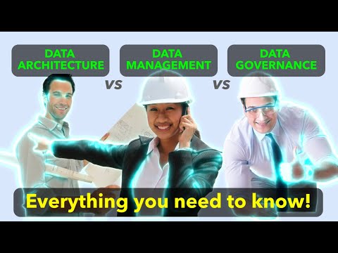 Data Architecture vs Management vs Governance