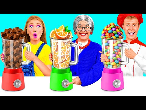 Me vs Grandma Cooking Challenge | Fantastic Food Hacks