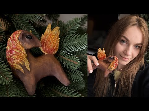 МК по елочной игрушке в технике папье-маше/ ЛОШАДКА/Papier-mache horse