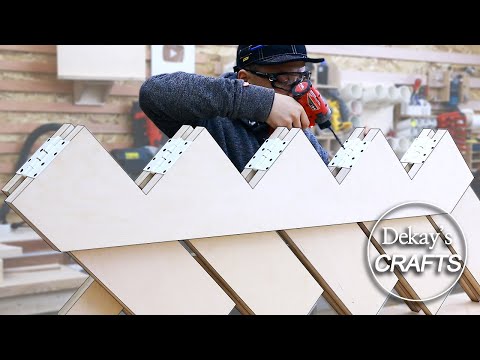 [woodworking] Folding staircase for loft room