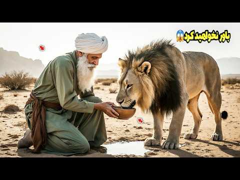 این پیرمرد فقیر ، شیر تشنه را نجات داد، شیر کاری با پیرمرد کرد که دنیا را تکان داد و... 😱