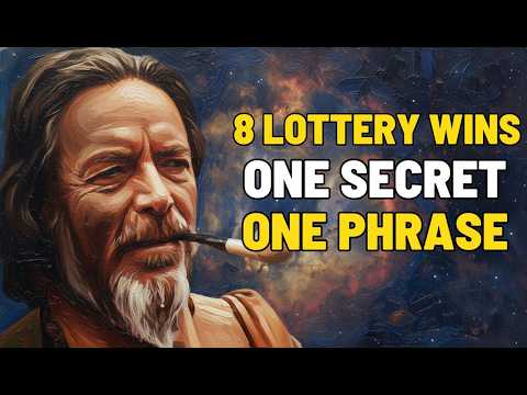 Alan Watts : I Used This One Phrase and Won the Lottery 8 Times — It Really Works!