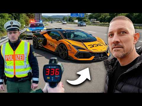 GERMAN POLICE STOP LAMBORGHINI DOING 336KM/HR!