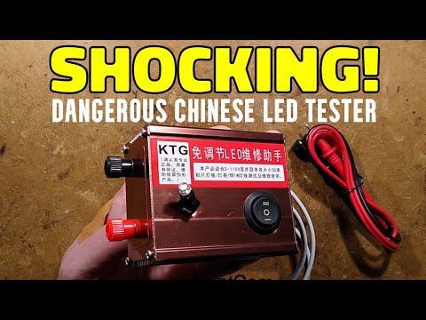 Horrific LED tester that can literally kill you - (with scary schematic)