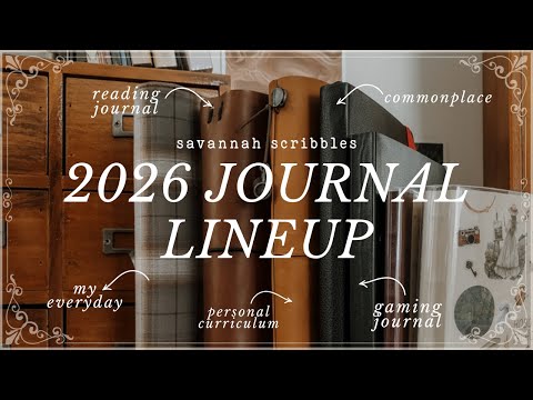 My 2026 Journal Lineup ☕ Hobonichi Chats, Personal Curriculum, & Finally Starting a Gaming Journal
