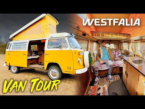 SMALLEST CAMPER TOUR | Volkswagen T2 Minibus Westfalia Camper Van Conversion