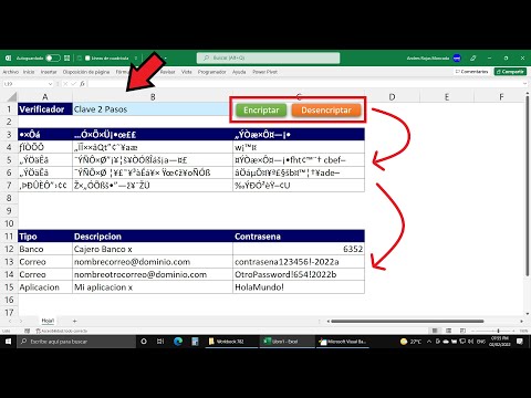 Cómo Encriptar una Tabla en Excel y Adicionar un Método de 2 Pasos para proteger tu información