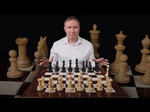 Classic Staunton Ebony & Dark Walnut Bath Series Grand Chess Set [RCPB295]