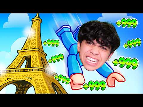 I made TRILLIONS in roblox climb and jump tower..
