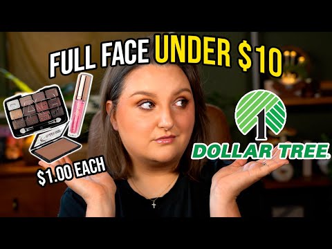 FULL FACE OF MAKEUP FOR LESS THAN $10 | DOLLAR TREE MAKEUP TUTORIAL