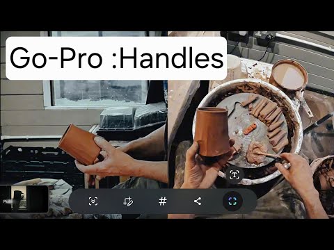 Pottery Tutorial : How To Pull Handles in real time (GoPro version)