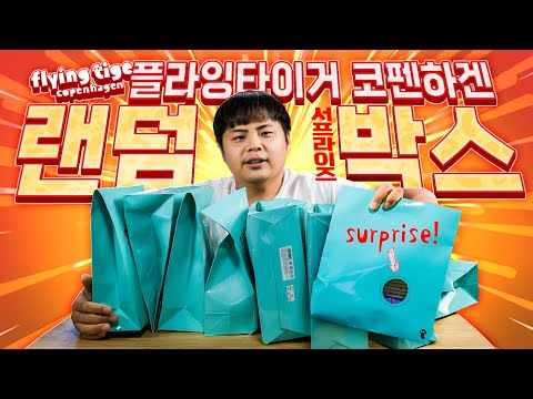 플라잉타이거 코펜하겐에서 파는 서프라이즈 랜덤박스 에는 뭐가 들어있을까?!