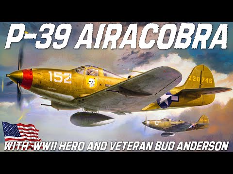 Bell P-39 Airacobra. Brigadier General C.E. "Bud" Anderson Meets 3 Of His Aircraft