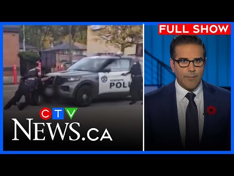 Toronto police cruiser striking suspect caught on video | CTV National News for Monday Nov. 3, 2025