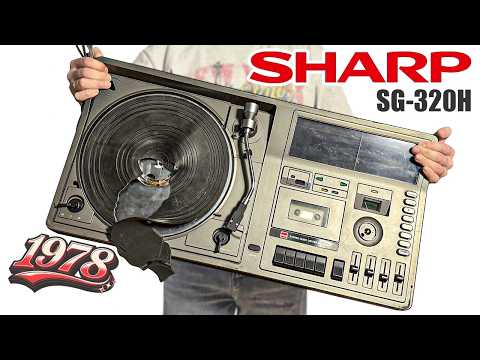1978 ⚙️ Vintage Music Center RESTORATION | Sharp SG-320X 🎵 Japan