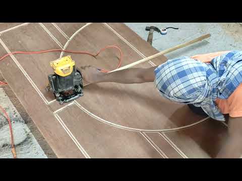 Beautiful wood desing carving skills || perfect handling router machine by pvj wood carving 2023