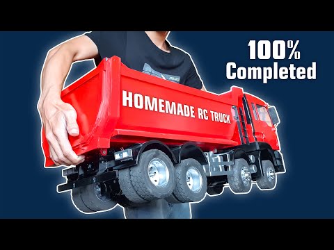 How to make RC Truck MAN TGS 8x8 1/10 Scale 100% Completed (Made of PVC pipe)
