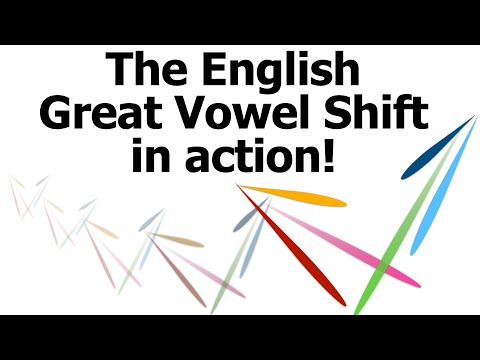 The English Great Vowel Shift in action!