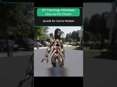 Topology Tip: Quads vs Tris for Game Models! #3dmodeling #blender #gamedev