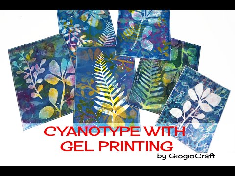 HOW to: Unique prints with Cyanotype and Gel Printing