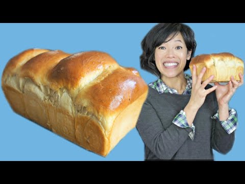 Hokkaido Japanese MILK BREAD Recipe -- fluffiest loaf & stays fresh longer?! --Tangzhong Method