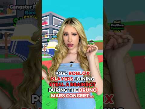 ROBLOX PLAYERS When They JOIN THE “BRUNO MARS” CONCERT in STEAL A BRAINROT! 🕺🎶