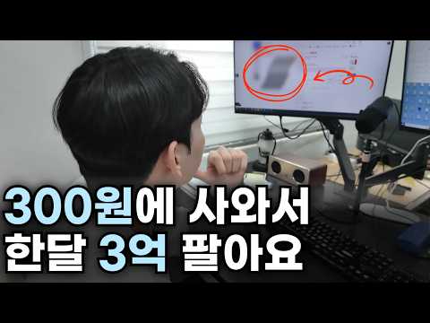고작 300원에 사와서 한달에 3억 버는 90년생