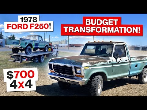 $700 1978 Ford F250 4X4! Budget Friendly Transformation!