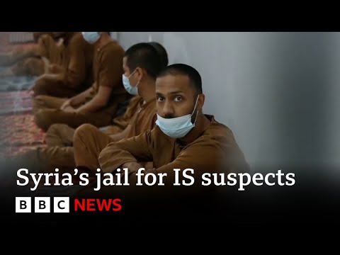 Inside Syria's jail for IS suspects | BBC News
