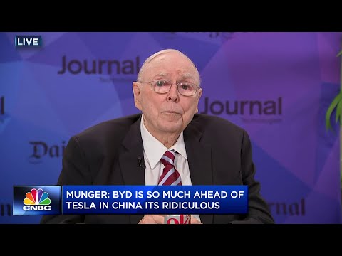 Charlie Munger on BYD versus Tesla: This carmaker is so ahead of Tesla in China, it's ridiculous