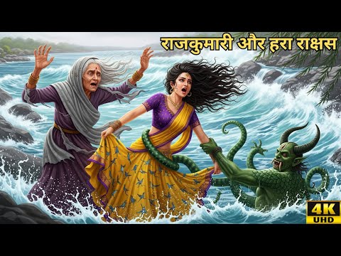 सात राजा, राजकुमारी और हरा राक्षस: जादुई साजिश का खौफनाक राज! 😱 | हिंदी लोककथा | #hindistory #moral