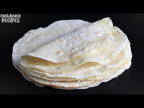 FLOUR + BOILING WATER! We cook thin BREAD in a pan at home! THE BEST RECIPE for quick breakfasts.